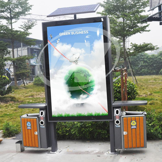 迪庆太阳能广告垃圾桶一体灯安装批发